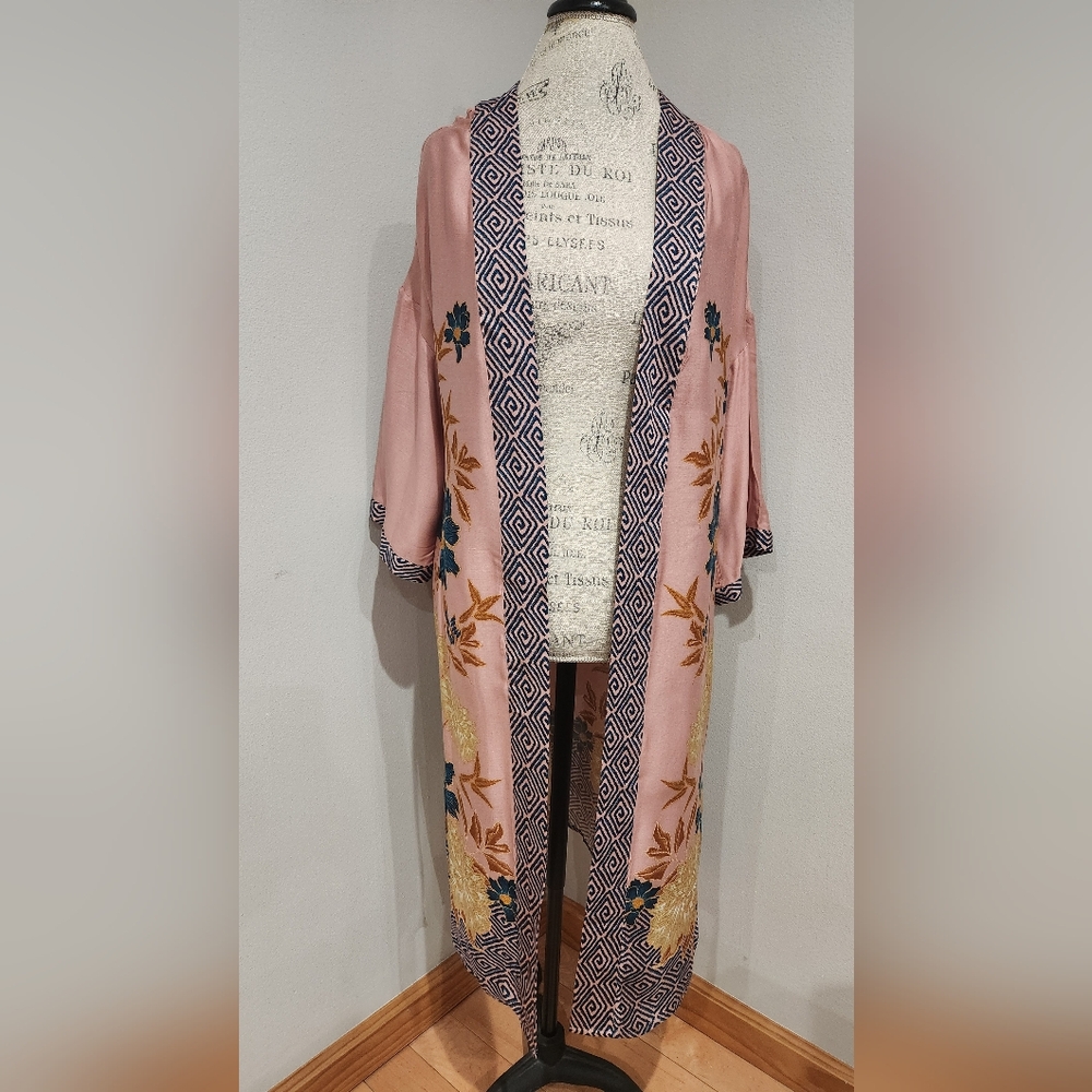 DR2 By DANIEL RAINN Floral Kimono Robe/ Cover Up in XS
